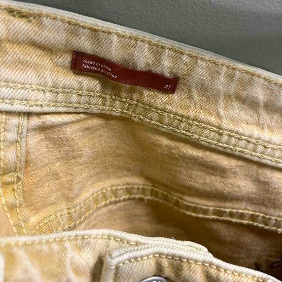 Anthropologie Pilcro The Slim Boyfriend yellow jeans - Picture 4 of 10